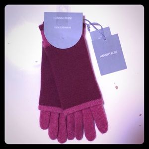 Hannah Rose Cashmere Texting Gloves